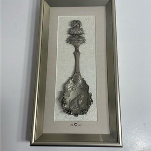 1988 Seoul Korea Olympic Games Framed Commemorative  8”  Spoon